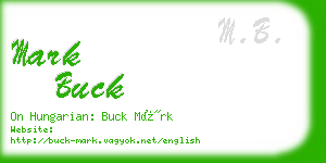 mark buck business card